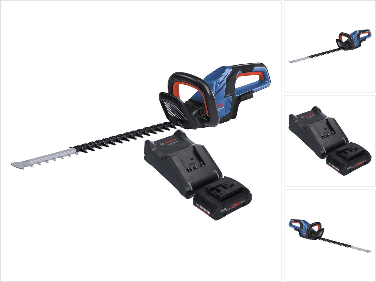 Bosch GHE 18V-60 Professionele accu heggenschaar 18 V 60 cm borstelloos + 1x ProCORE accu 4.0 Ah + lader