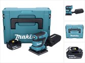 Makita DBO 480 M1J Accuschuurmachine 18 V 112 x 102 mm + 1x accu 4.0 Ah + Makpac - zonder lader