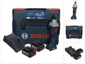 Bosch GGS 18V-20 rechte accuslijpmachine 18 V borstelloos + 2x accu 5.0 Ah + lader + L-BOXX