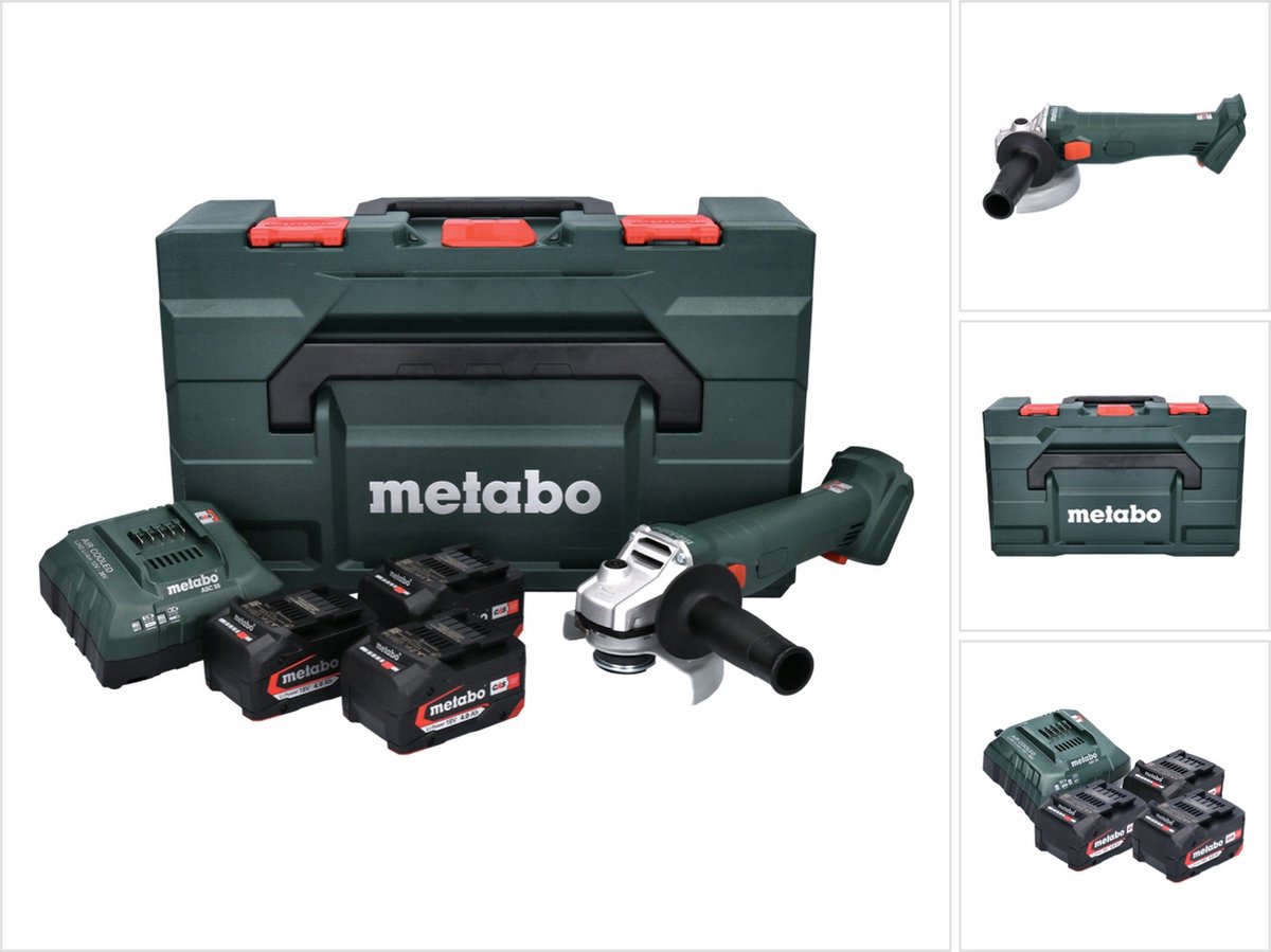 Metabo W 18 L 9-125 Quick Set - Accu Haakse Slijper