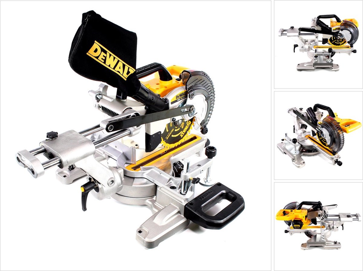 DeWalt DCS365N 18V Li-Ion Accu telescopische afkort- en verstekzaagmachine body - 184 x 16mm