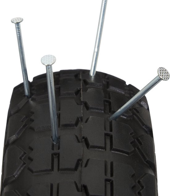 steekwagenwiel - 4.10-3.50-4" - set van 4 - massief rubber - 150 kg - zwart-rood van Somfy — afbeelding 5