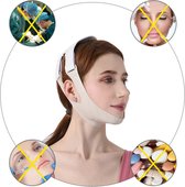 Gezicht V shape band - face lift - shapend & lifting - siliconen - bandage - massage - afslanken - dubbel kin reduceren - afslankmasker - shaper mask - chin reducer - facial slimming - gezichtscontouren verbeteren