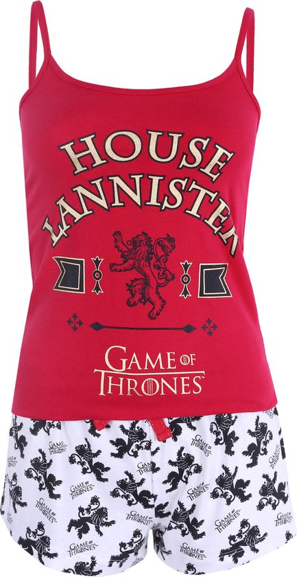 Wit-rode Lannister-pyjama Game of Thrones