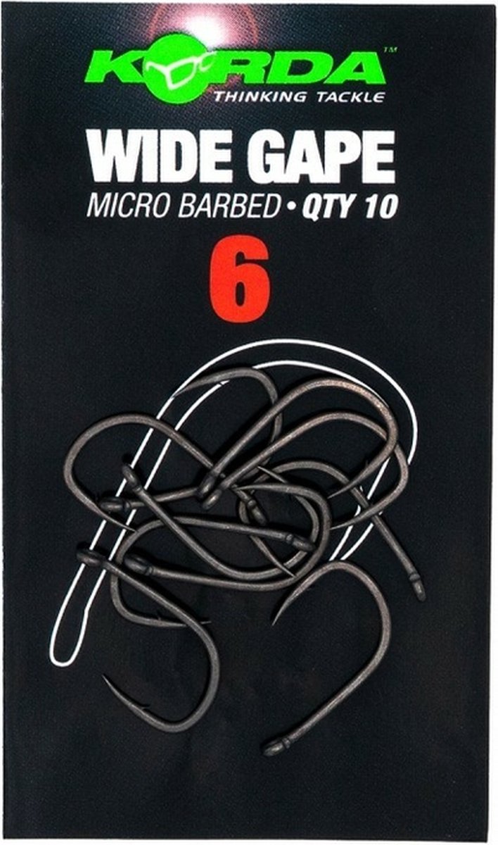 Korda Hybrid Wide Gape, Size 10 (KWG10)