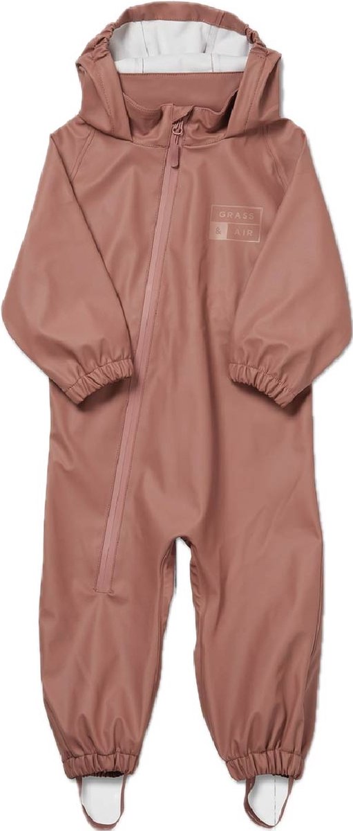 Grass & Air | Coated Buitenspeelpak | Regenpak | Kinder Overall | Rose | 18-24 maanden