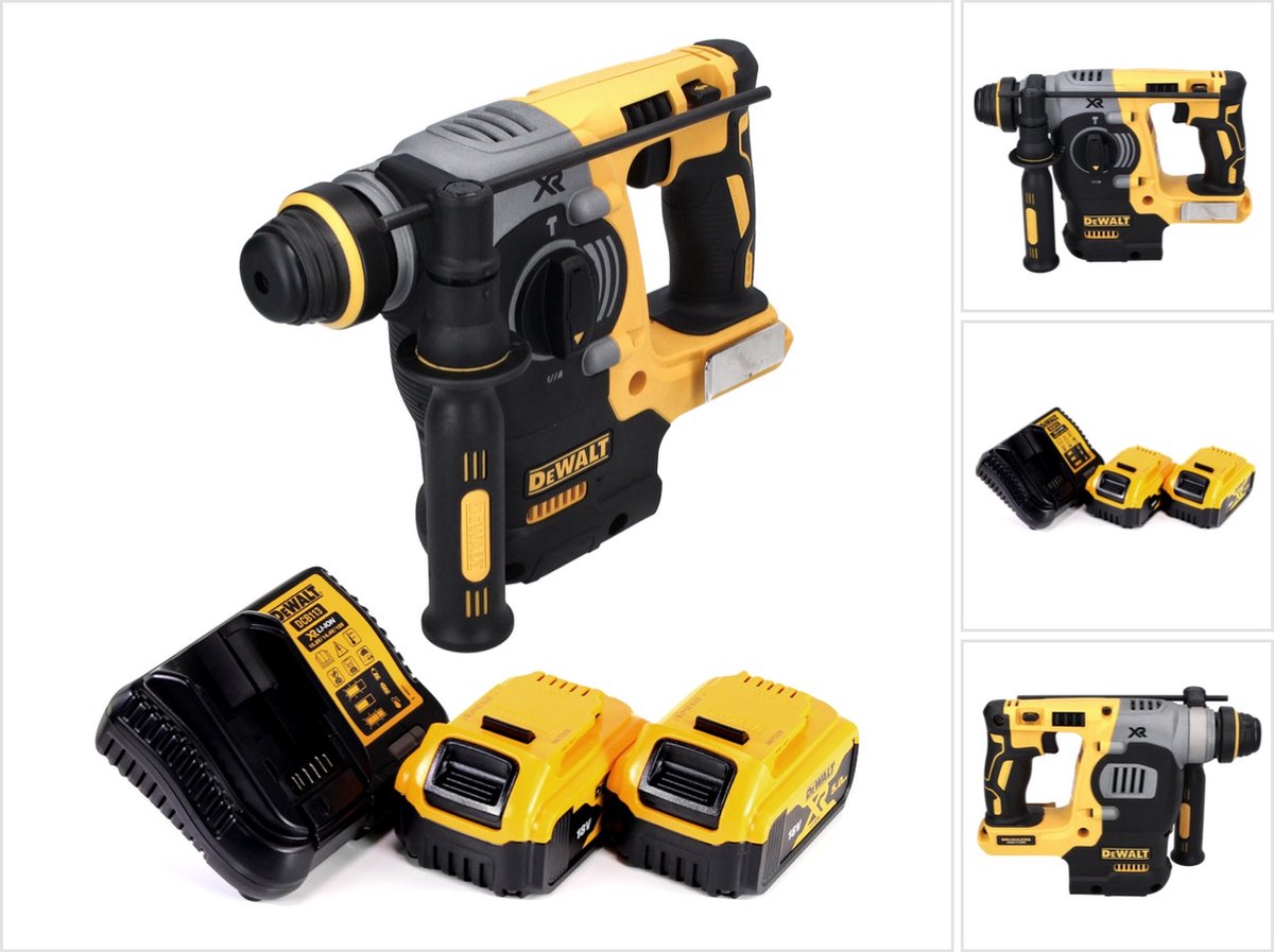 DeWalt DCH 273 P2 accu combihamer 18 V 2,1 J SDS Plus Brushless + 2x accu 5,0 Ah + oplader