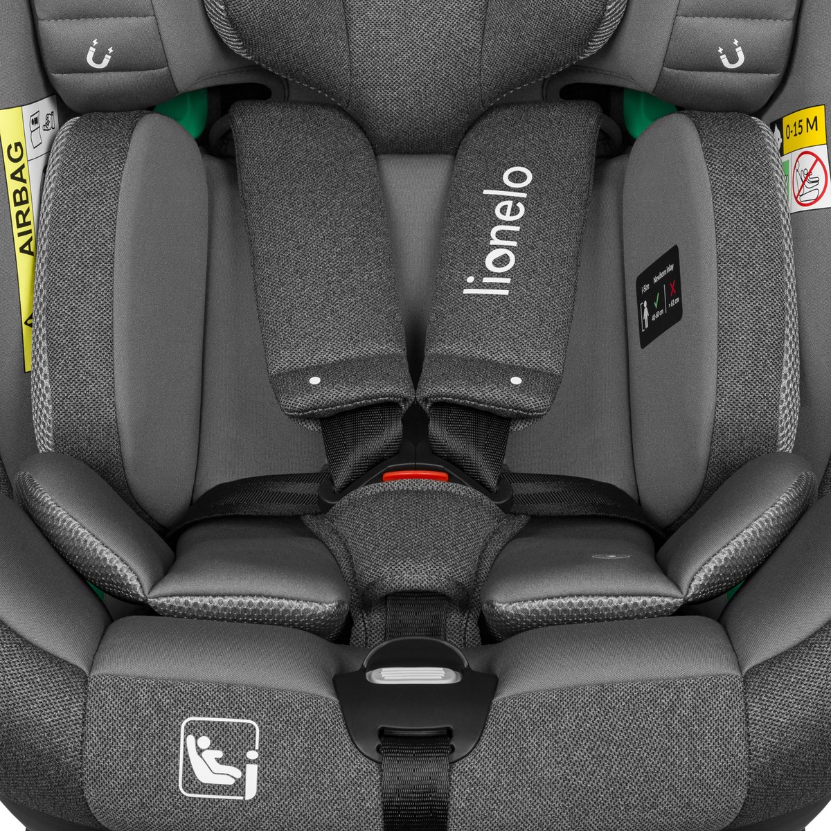 Siège auto Lionelo Braam i-Size - 0-36kg - ISOFIX + jambe de force -  rotatif à 360°