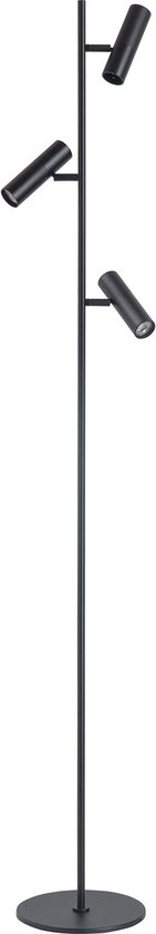 Highlight - Vloerlamp Trend 3 lichts H 158 cm incl mini GU10 zwart