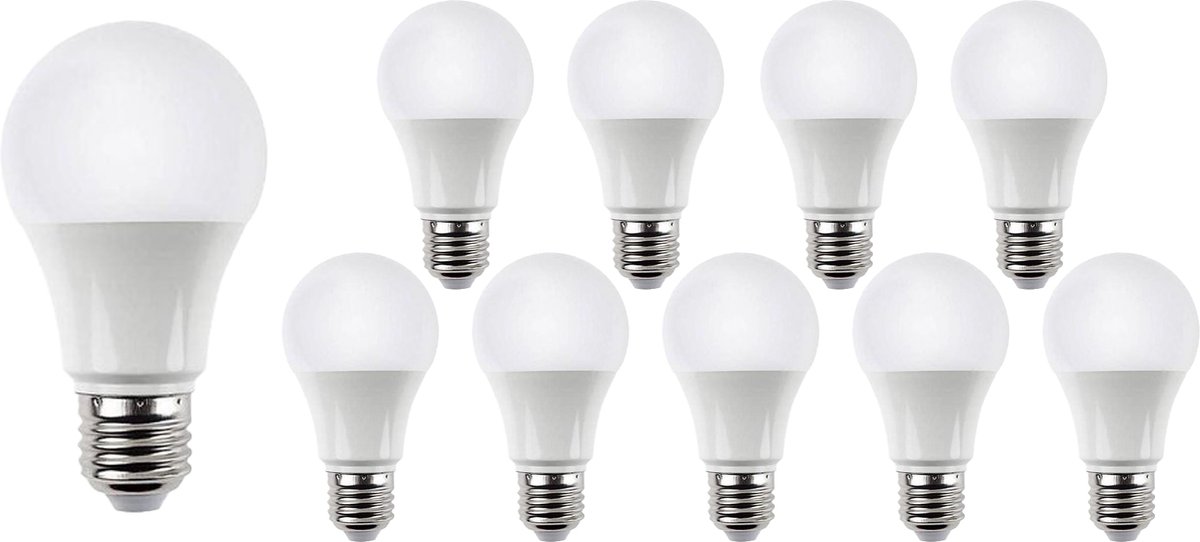 Spectrum - Voordeelpak 10 stuks - E27 LED lamp - 15W vervangt 98W - 6000K - daglicht wit