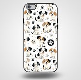 Smartphonica Telefoonhoesje voor iPhone 6/6s Plus met honden opdruk - TPU backcover case honden design / Back Cover geschikt voor Apple iPhone 6/6s Plus