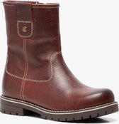 Hush Puppies gevoerde leren jongens boots bruin - Maat 39