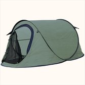 Bol.com HIXA Pop-Up Tent - Groen - 1 persoons - festival - 220x120x95cm aanbieding