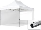 3x4,5 m Easy Up partytent Vouwpaviljoen PROFESSIONAL alu 40mm met zijwanden (panorama), wit