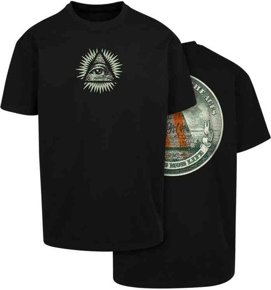 Mister Tee - New Order Oversize Heren T-shirt - 5XL - Zwart