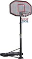 Basketbalpaal voor Buiten - Basketbalring met Standaard - Basketbalpaal voor Kinderen - Basketbalpaal Verstelbaar - 218 tot 306 cm - Rood