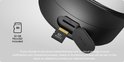 Close-up van 32 GB MicroSD kaart ingeplugd in eufy camera.