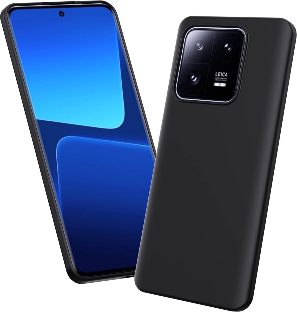 Flexibele achterkant Silicone hoesje Zwart Geschikt voor: Xiaomi Xiaomi 13