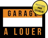 Panneau en polystyrène "Garage à louer" | 40 x 30 cm | Idéal pour l'extérieur | a louer | immobilier | Louer un Garage | Garage souterrain | Parking | Marché locatif | Français | Français | 1 pièce