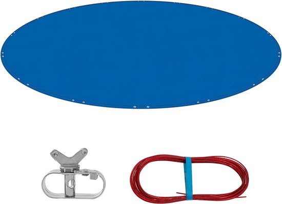 UIRWAY 500D zwembadafdekking, rond, 548 cm, verbeterd zeil voor zware