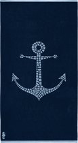 Seahorse - Strandlaken - Katoen - Captain - 100x180 cm - Donkerblauw