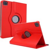 Phreeze Draaibare Tablethoes - Geschikt voor iPad Pro 11 Inch - 2020 - Hoesje - 360 Graden Draaibare Hoes Cover - Draaibare Standaard - Rood