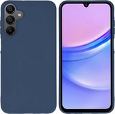 iMoshion Hoesje Geschikt voor Samsung Galaxy A15 (5G) / A15 (4G) Hoesje Siliconen - iMoshion Color Backcover - Donkerblauw