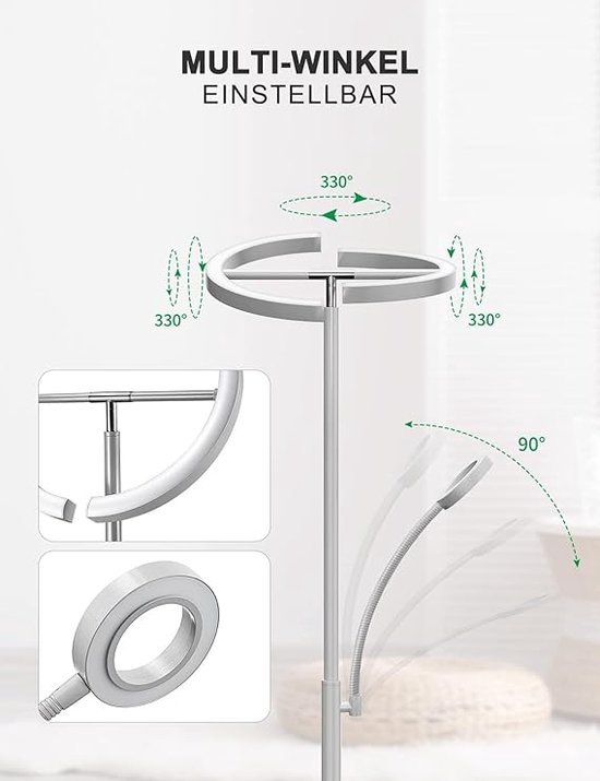 ANTEN Industriële Lampenkap Zwart - Staande Lampen - Fitting E27 MAX60W Excl Lichtbronnen