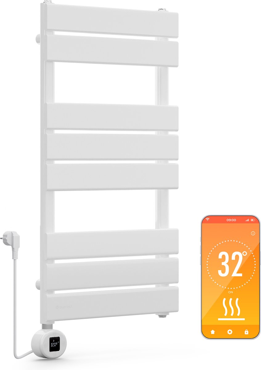 Blumfeldt Fairmont Smart Radiator - 600 W - App Bediening - Wit