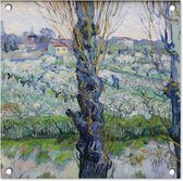 Tuinposters Zicht op Arles - Vincent van Gogh - 50x50 cm - Tuindoek - Buitenposter