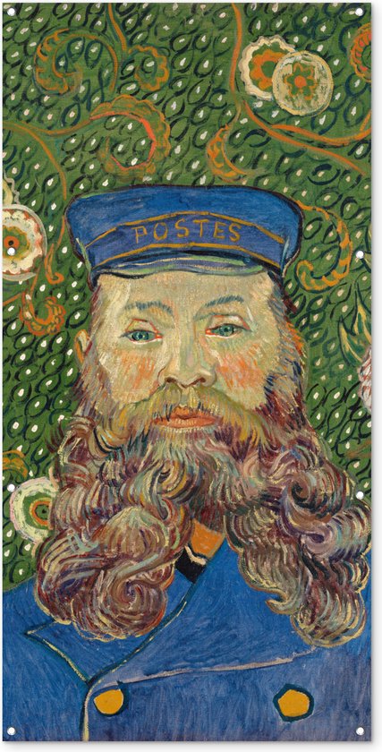 Wanddecoratie buiten Portret van postbode Joseph Roulin - Vincent van Gogh - 80x160 cm - Tuindoek - Buitenposter