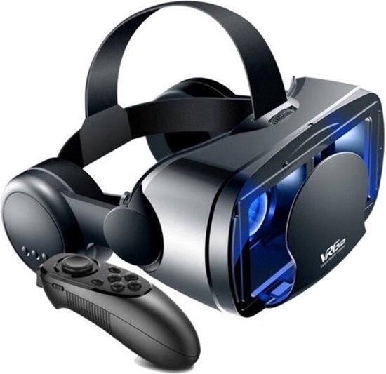 Foto: Vr bril met controllers virtual reality bril met headset smartphone android ios