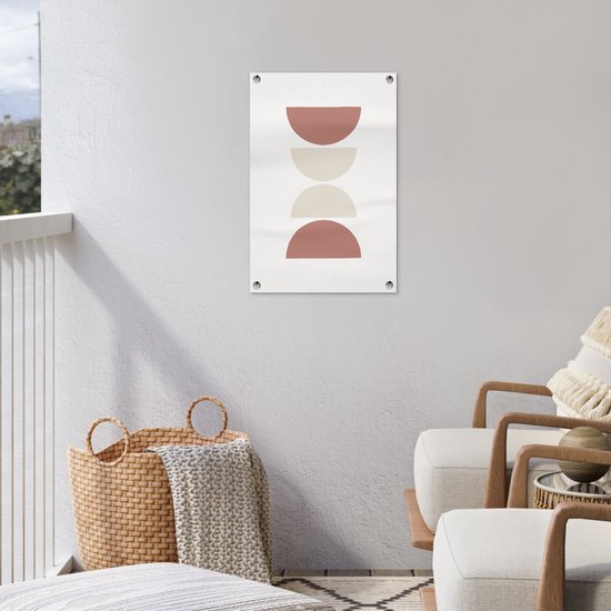 Décoration de jardin Minimalisme - Pastel - Design - 40x60 cm - Affiche de jardin