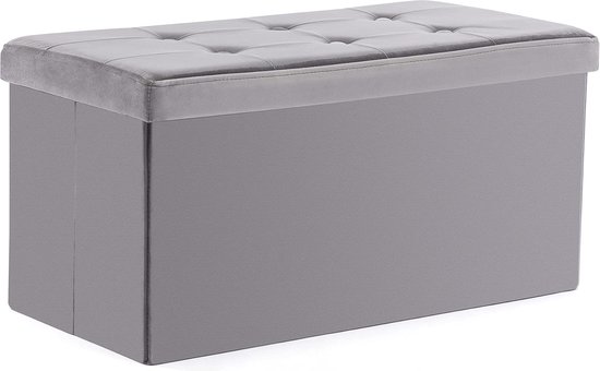 Cube Storage Ottomaanse, fluwelen voetenbank met voeten, opvouwbare Cube Storage Ottomaanse, fluwelen voetenbank met voeten, opvouwbare