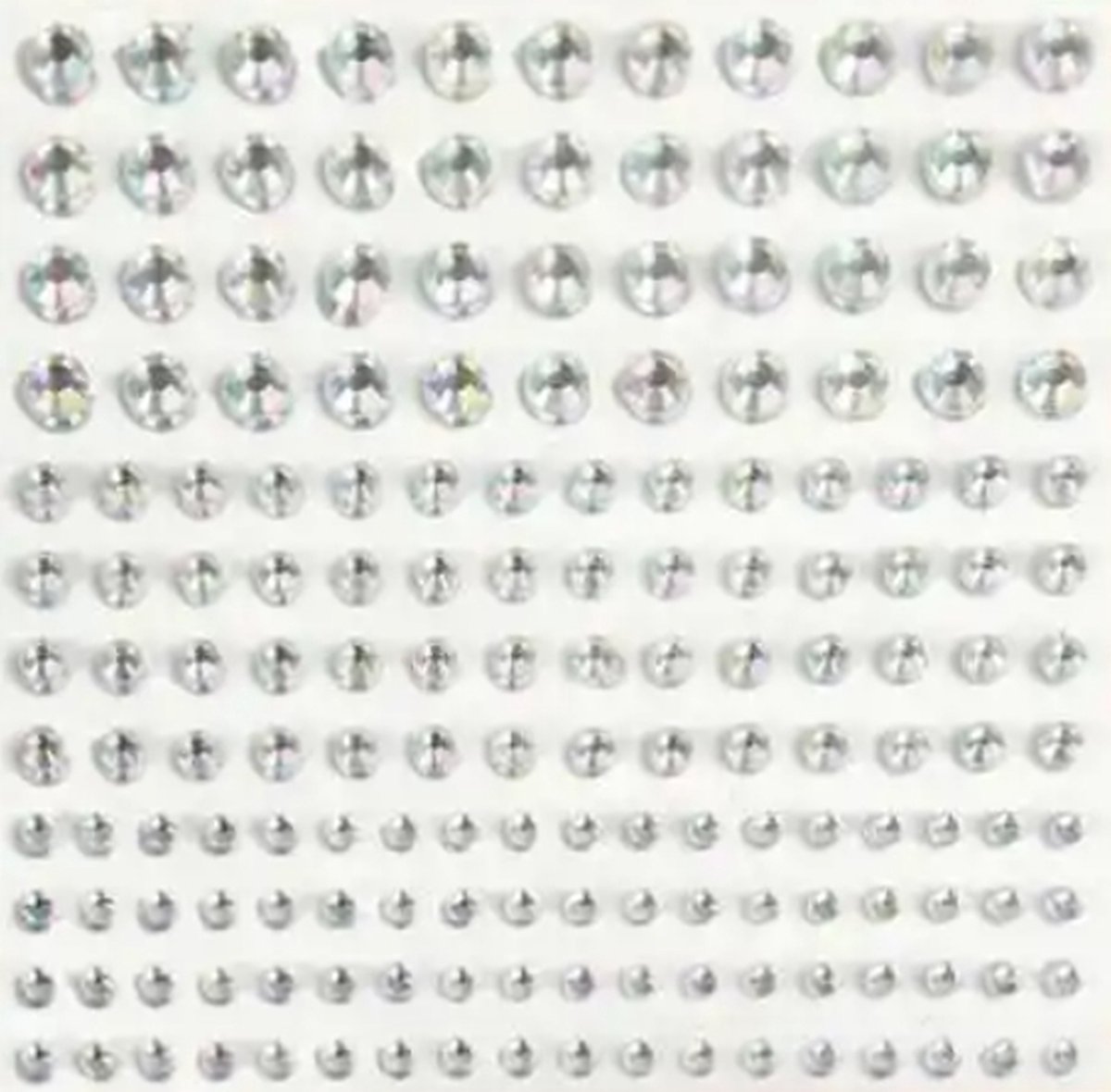 Gezicht Diamantjes | Glitter Steentjes | Diamant Sticker Vel | 100 STUKS — afbeelding 2