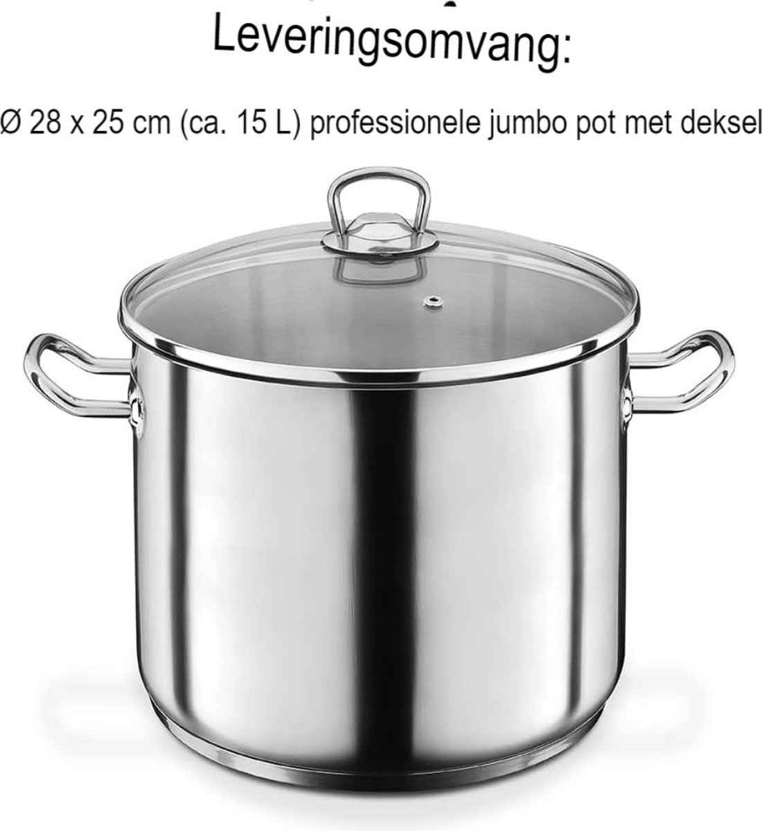 Silit Kochtopf Fleischtopf Induktion 20cm Glasdeckel 3,3l Achat Edelstahl 18/10 (Braadpan kasserol, Roestvrij staal, 20 x 35 cm