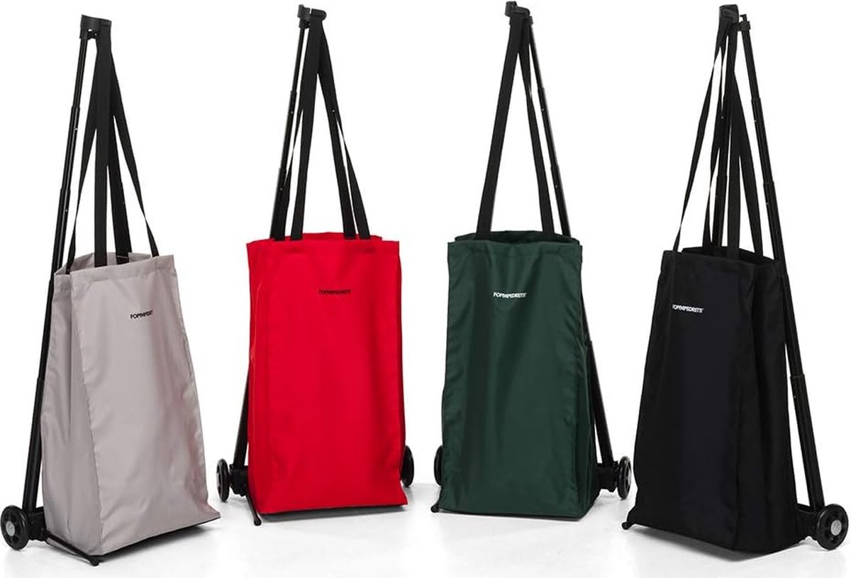 Boodschappentrolley met Wielen - Opvouwbaar - Afneembare Boodschappentas - Boodschappenwagen