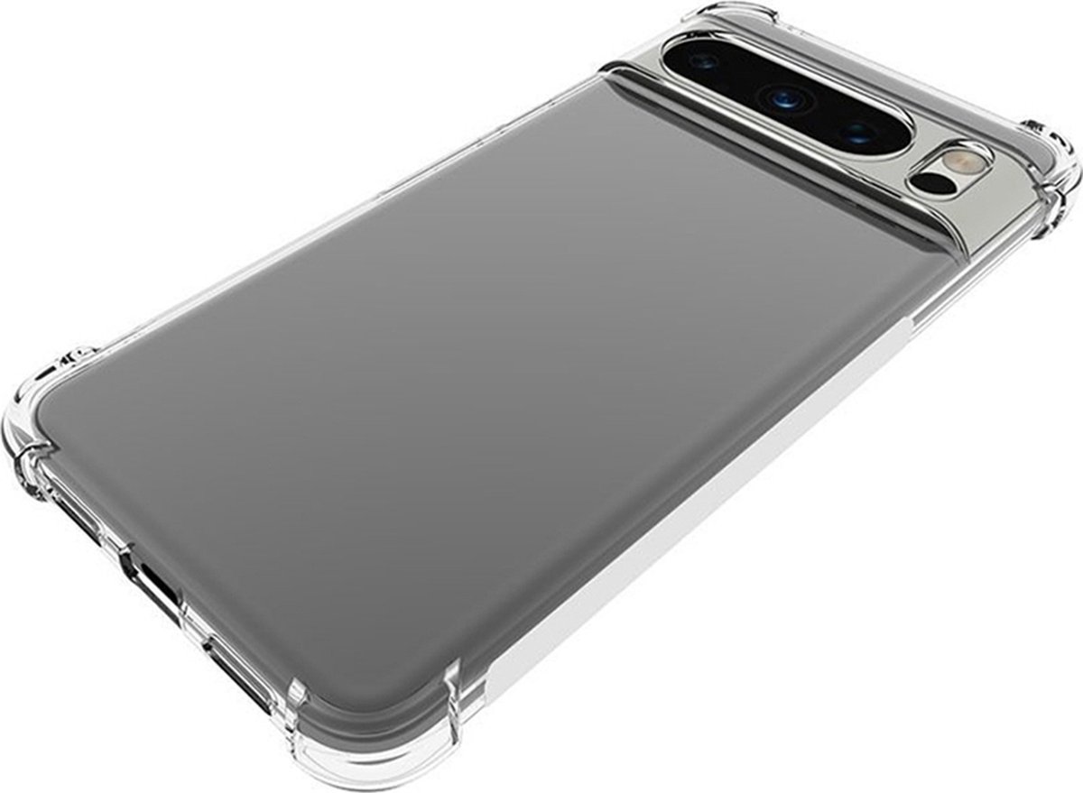 Mobigear Doorzichtig Hoesje geschikt voor Google Pixel 8 Pro Telefoonhoesje Flexibel TPU | Mobigear Cushion Backcover Shockproof | Doorzichtig Telefoonhoesje Pixel 8 Pro | Schokbestendig Pixel 8 Pro Telefoonhoesje | Anti Shock Proof - Transparant