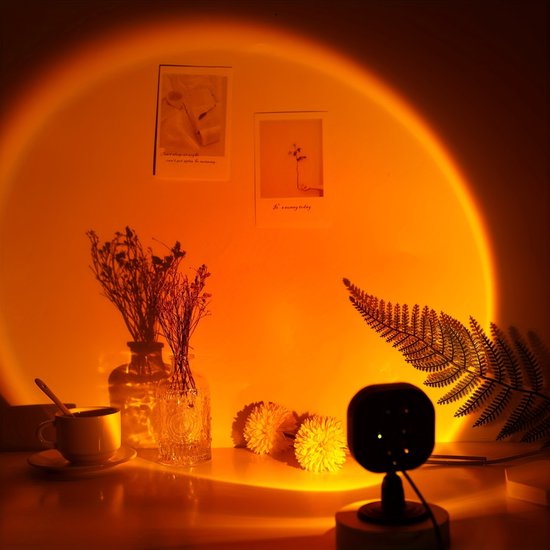 Lampe Nivard Sunset - Lampe de projection - Projecteur - Arc-en-ciel - Lampe solaire - Lampe Golden Hour - Tiktok