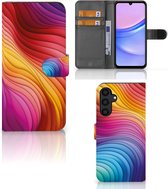 Book Case geschikt voor Samsung Galaxy A15 Regenboog