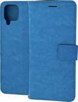 Portemonnee Book Case Hoesje Geschikt voor: Samsung Galaxy A12 turquoise