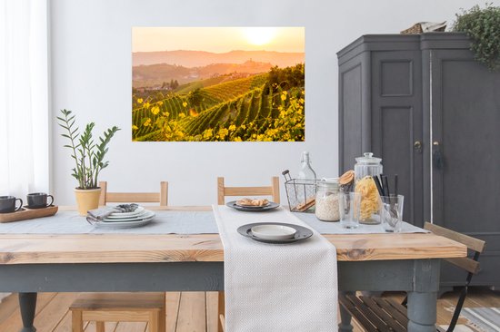 Vineyards in Italy poster papier 120x80 cm - Tirage photo sur Poster (décoration murale salon / chambre)