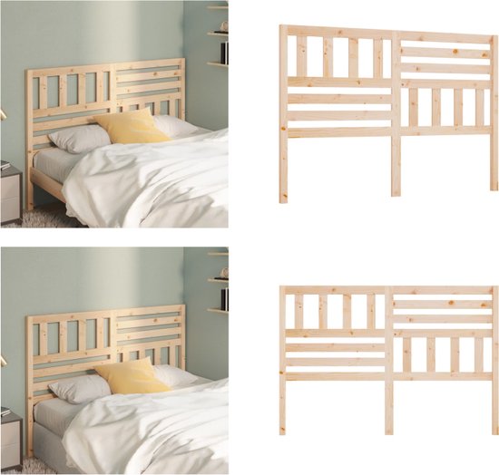 vidaXL Hoofdbord Kast met LED met plank Sonoma 120 x 16,5 x - Slaapkamer | Bedden