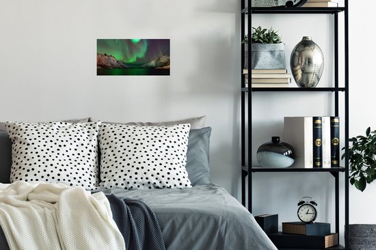 Affiche Aurores Boréales - Berg - Norvège - 40x20 cm