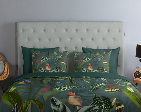 Housse de couette Charlotte - n°20067 vert