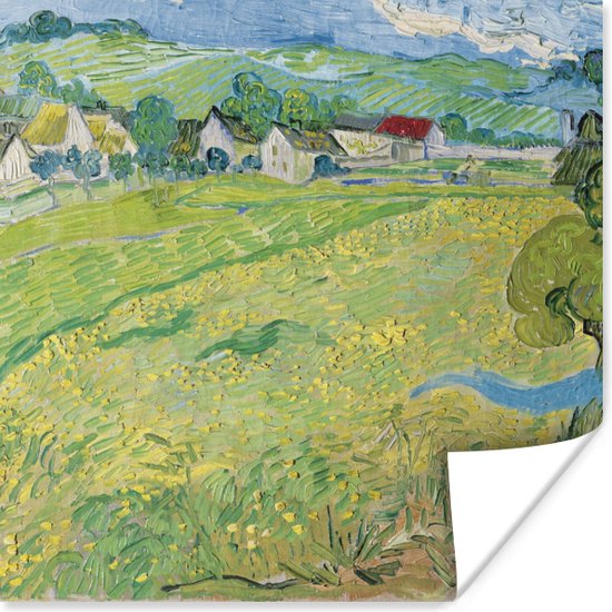 Poster Les Vessenots in Auvers - Vincent van Gogh - 75x75 cm