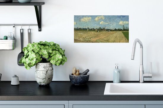 Affiche Champs labourés - Vincent van Gogh - 40x20 cm