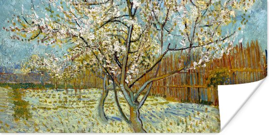 Poster Bloeiende perzikboom - Vincent van Gogh - 80x40 cm