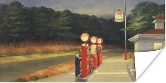Poster Benzine - Edward Hopper - 80x40 cm