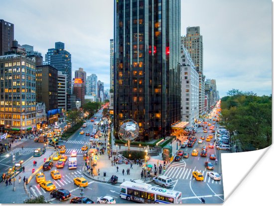Affiche New York - Broadway - Taxi - 80x60 cm